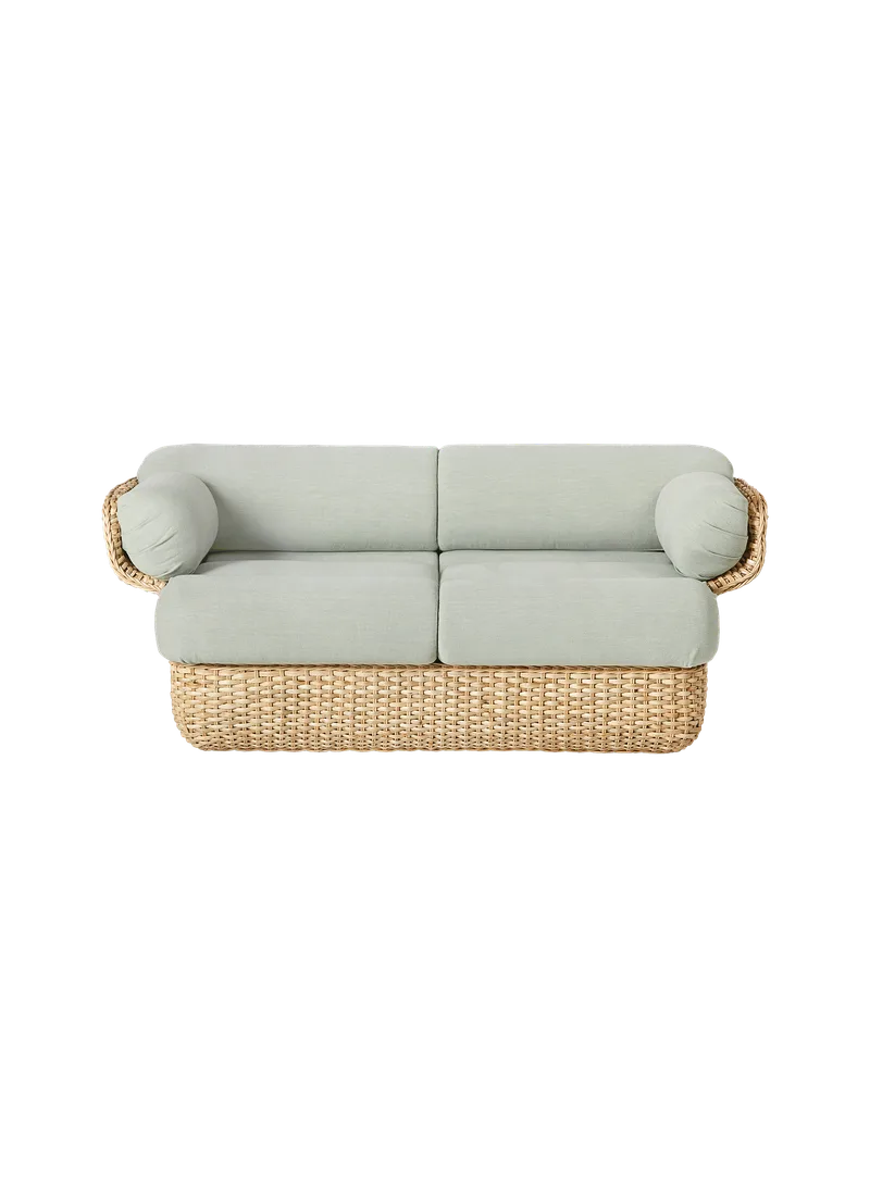 Basket Sofa van GUBI in Drive, Glamour Group (1115, Standard), 2 seater, Rattan – productfoto 2 van 10