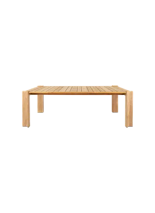 Atmosfera Dining Table van GUBI in 209 × 105 cm, Natural teak, Natural teak – productfoto 6 van 6