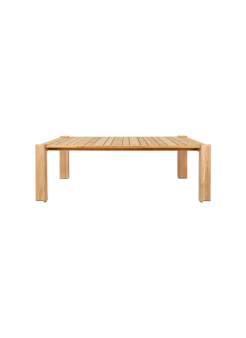 Atmosfera Dining Table van GUBI in 209 × 105 cm, Natural teak, Natural teak – productfoto 6 van 6