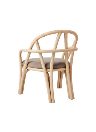 Bistra Lounge Chair von GUBI in Fustagno, GUBI (002, Standard), Natural Lacquered Rattan – Produktfoto 2 von 6