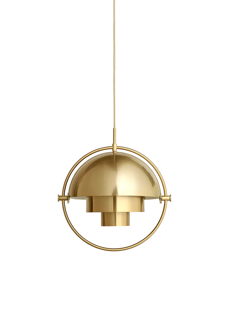Multi-Lite Pendant de GUBI en Shiny Brass, Brass, Ø32 × 16 cm, EU – photo du produit
