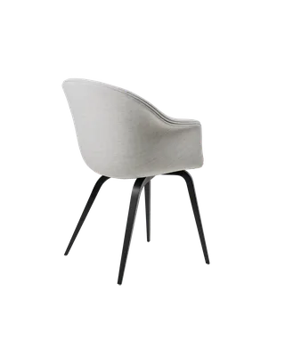Bat Dining Chair, Fully Upholstered von GUBI in Remix 3, Kvadrat (123, Standard), Wood base, Black Stained Beech – Produktfoto 4 von 4
