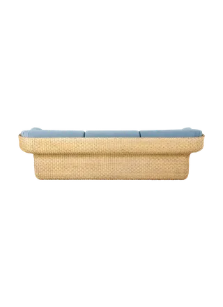 Basket Sofa von GUBI in Sunday, Dedar (002, Standard), 3 seater, Rattan – Produktfoto 3 von 6