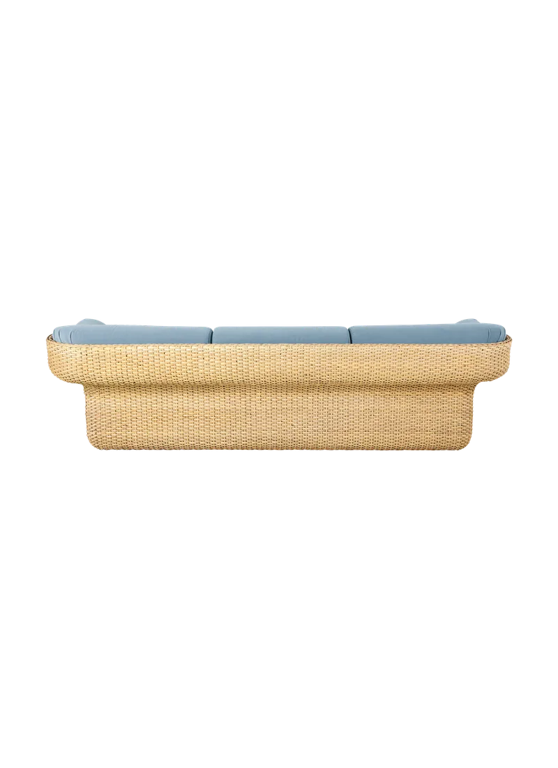 Basket Sofa von GUBI in Sunday, Dedar (002, Standard), 3 seater, Rattan – Produktfoto 3 von 6