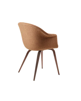 Bat Dining Chair, Fully Upholstered by GUBI in Around Bouclé, Dedar (032, Standard), Wood base, American Walnut – product photo 3 of 4
