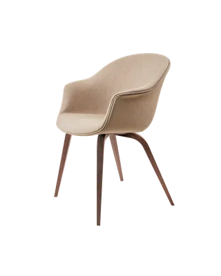 Bat Dining Chair, Fully Upholstered by GUBI in Remix 3, Kvadrat (233, Standard), Wood base, American Walnut – product photo 4 of 4