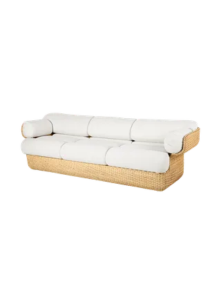 Basket Sofa van GUBI in Lorkey, Limonta (40, Standard), 3 seater, Rattan – productfoto 7 van 7