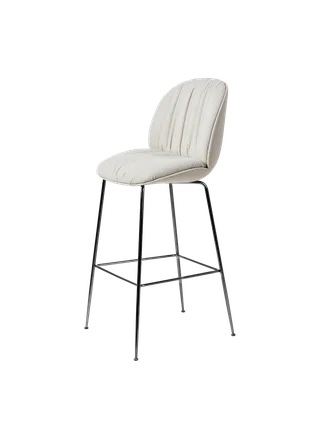 Beetle Soft Bar Chair, Fully Upholstered by GUBI in Reales, GUBI (001, Standard), Black Chrome – product photo 3 of 3
