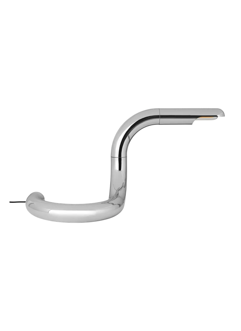 Aspide Table Lamp by GUBI in Chrome, EU – product photo 1 of 6