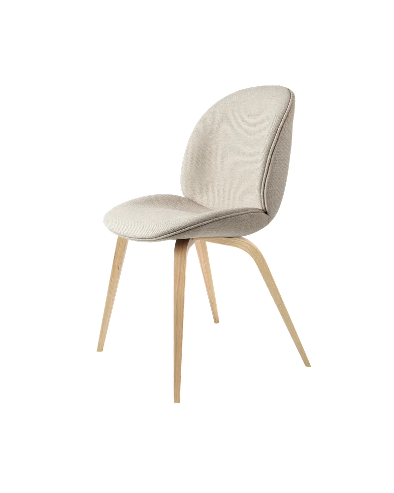Beetle Dining Chair, Fully Upholstered von GUBI in Tempt, Gabriel (61168, Standard), Wood base, Oak Semi Matt – Produktfoto 5 von 5