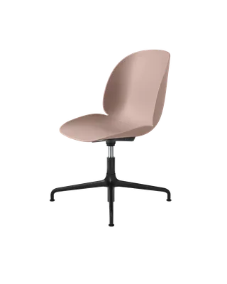 Beetle Meeting Chair, Un-Upholstered by GUBI in Sweet Pink, Height adjustable 4-star base – product photo 3 of 3