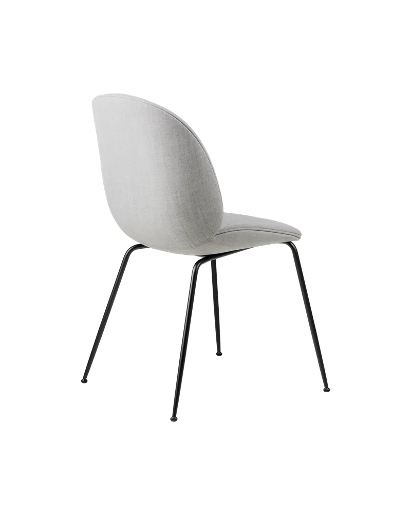 Beetle Dining Chair, Fully Upholstered von GUBI in Remix 3, Kvadrat (123, Standard), Conic base, Matt Black – Produktfoto 3 von 5