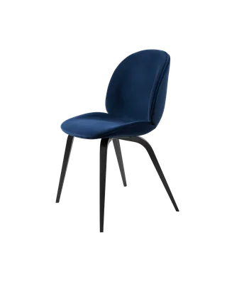 Beetle Dining Chair, Fully Upholstered von GUBI in Sunday, Dedar (003, Standard), Wood base, Black Stained Beech – Produktfoto 5 von 5
