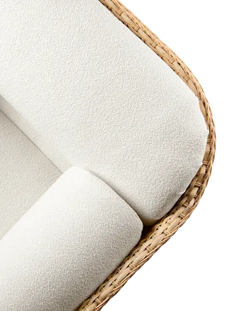 Basket Sofa van GUBI in Lorkey, Limonta (40, Standard), 2 seater, Rattan – productfoto 2 van 7
