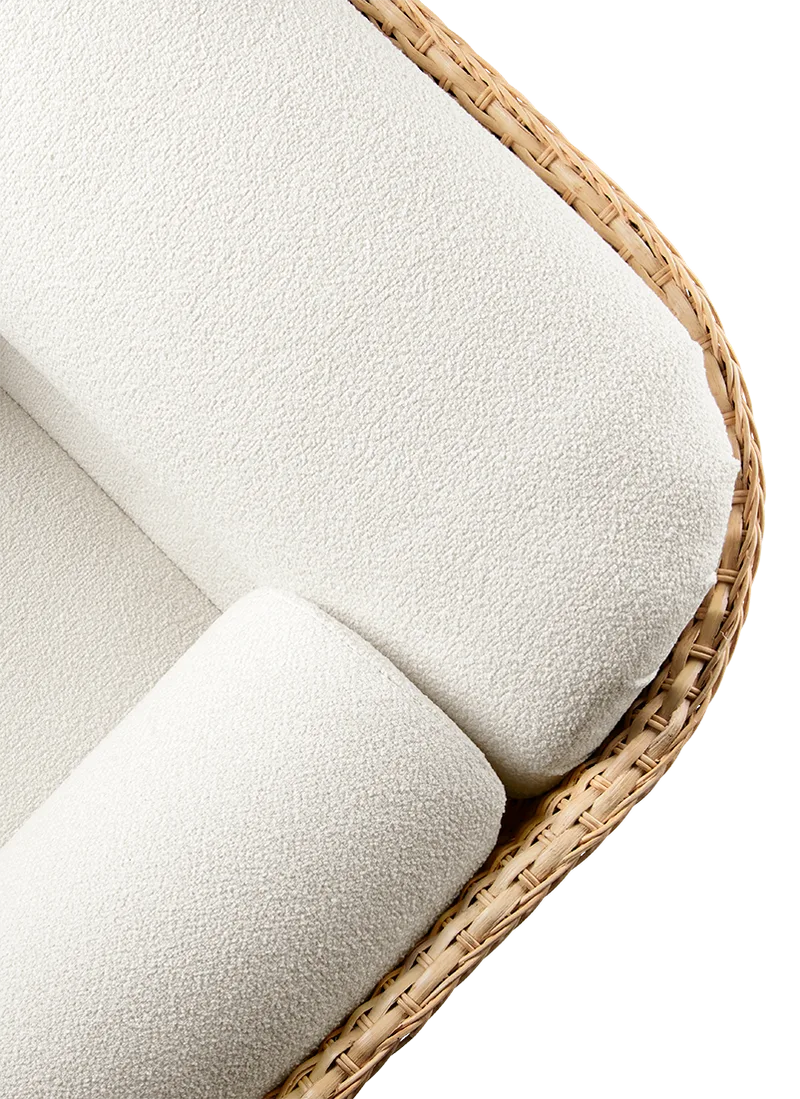 Basket Sofa van GUBI in Lorkey, Limonta (40, Standard), 2 seater, Rattan – productfoto 2 van 7