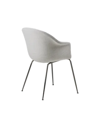 Bat Dining Chair, Fully Upholstered by GUBI in Remix 3, Kvadrat (123, Standard), Conic base, Black Chrome – product photo 4 of 4