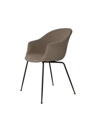 Bat Dining Chair, Front Upholstered by GUBI in Light Bouclé, GUBI (003, Standard), Conic base, Matt Black – product photo 4 of 4
