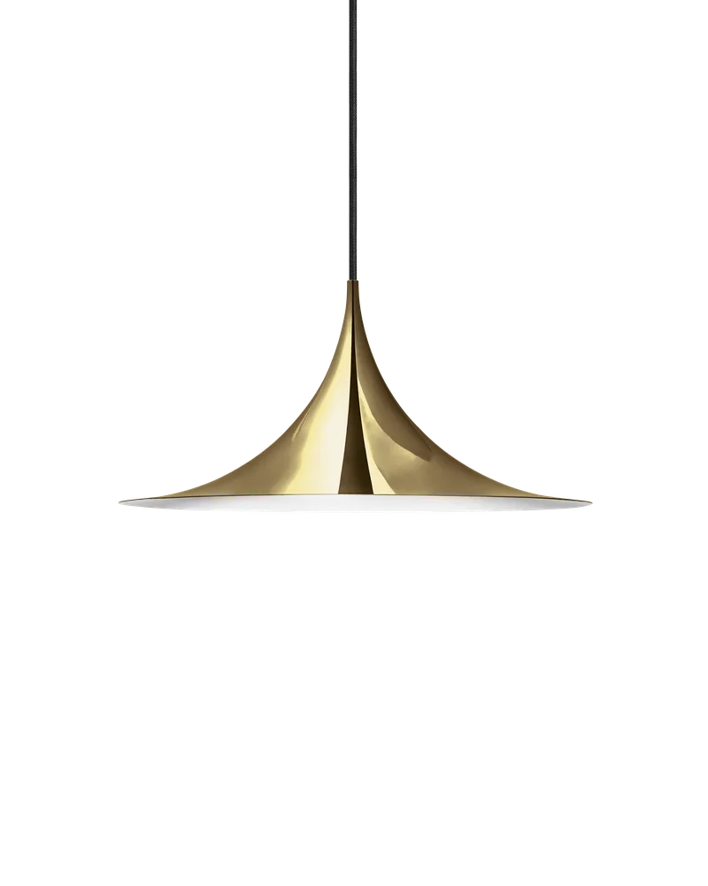 Semi Pendant by GUBI in Polished Brass, Ø60 × 30 cm, EU – product photo
