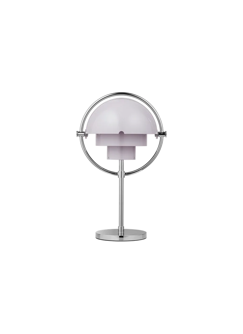 Multi-Lite Portable Lamp de GUBI en Pale Lilac, Chrome, EU – photo du produit