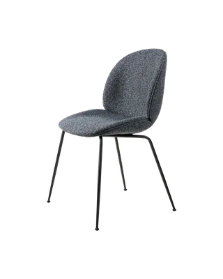 Beetle Dining Chair, Fully Upholstered van GUBI in Around Bouclé, Dedar (023, Standard), Conic base, Matt Black – productfoto 5 van 5