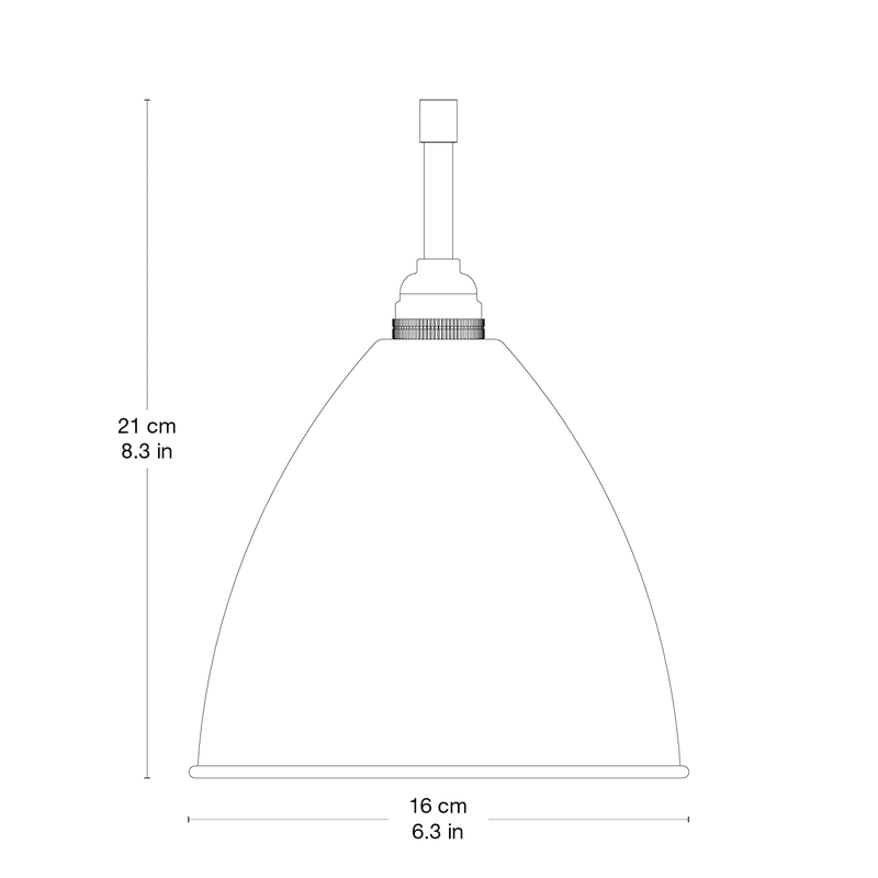 Bestlite BL9 Pendant by GUBI in Black Brass, Black Brass, Ø16 × 13 cm, EU – product photo 1 of 2