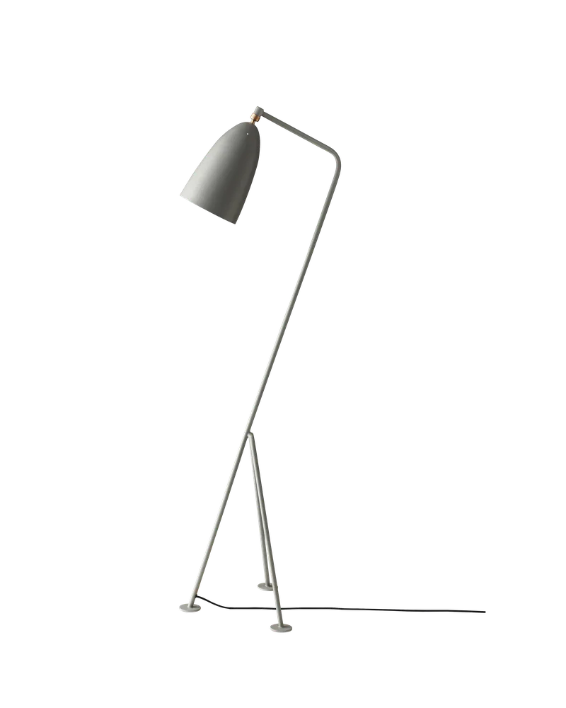 Gräshoppa Floor Lamp by GUBI in Dusty Blue Semi Matt, EU – product photo