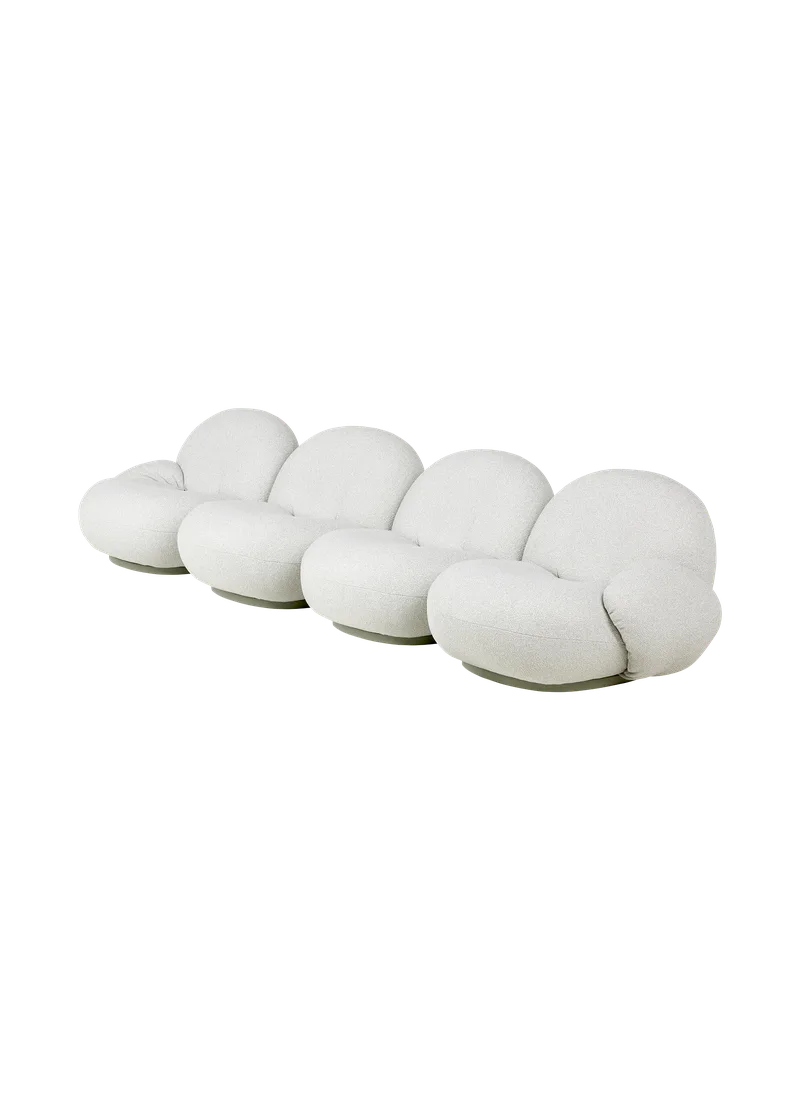 Pacha Sofa, Outdoor van GUBI in Libera, Dedar (003, Standard), 4 seater, Armrest – productfoto