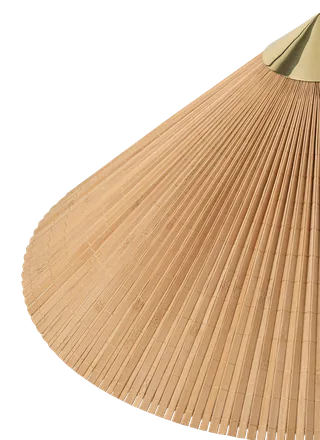 9602 Floor Lamp de GUBI en Bamboo, Brass, EU – photo du produit 3 sur 6