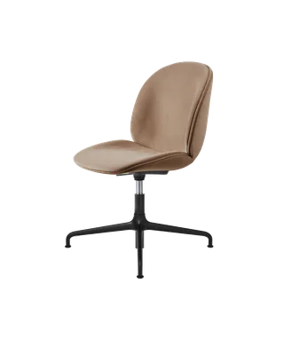 Beetle Meeting Chair, Fully Upholstered by GUBI in Sunday, Dedar (034, Standard), Height adjustable 4-star base, Matt Black – product photo 5 of 5