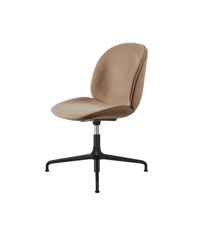 Beetle Meeting Chair, Fully Upholstered by GUBI in Sunday, Dedar (034, Standard), Height adjustable 4-star base, Matt Black – product photo 5 of 5