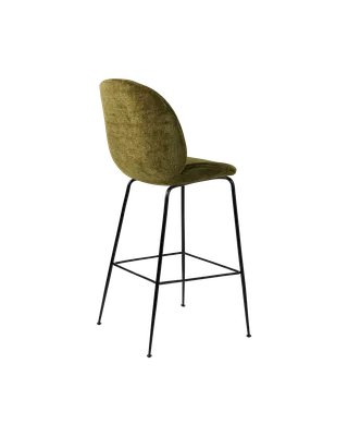 Beetle Bar Chair, Fully Upholstered by GUBI in Mumble, Glamour Group (40, Standard), Matt Black, Conic base – product photo 2 of 4