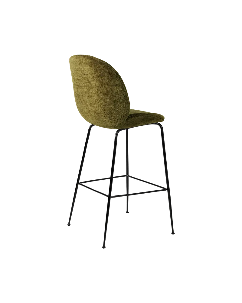 Beetle Bar Chair, Fully Upholstered by GUBI in Mumble, Glamour Group (40, Standard), Matt Black, Conic base – product photo 2 of 4