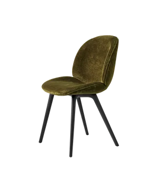 Beetle Dining Chair, Fully Upholstered von GUBI in Mumble, Glamour Group (40, Standard), Plastic base, Black – Produktfoto 5 von 5