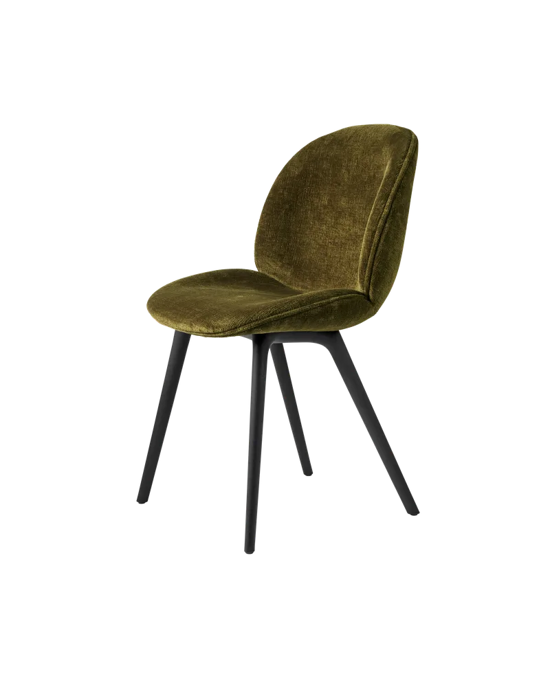 Beetle Dining Chair, Fully Upholstered von GUBI in Mumble, Glamour Group (40, Standard), Plastic base, Black – Produktfoto 5 von 5