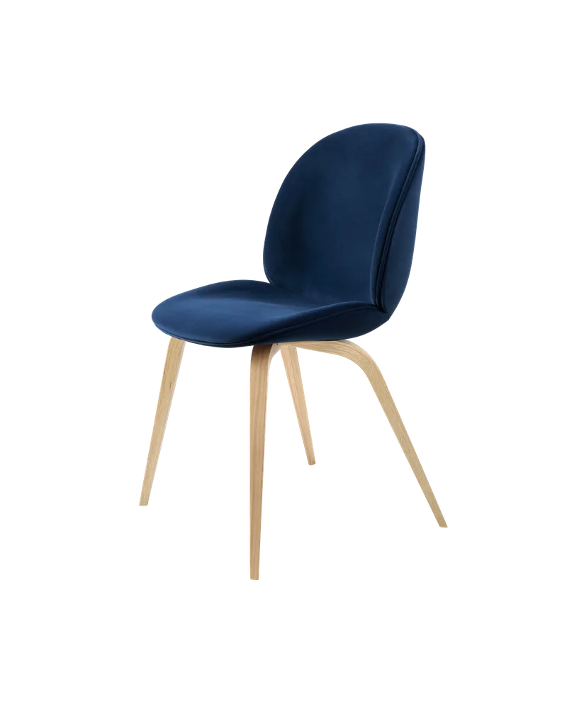 Beetle Dining Chair, Fully Upholstered von GUBI in Sunday, Dedar (003, Standard), Wood base, Oak Semi Matt Lacquered – Produktfoto 5 von 5