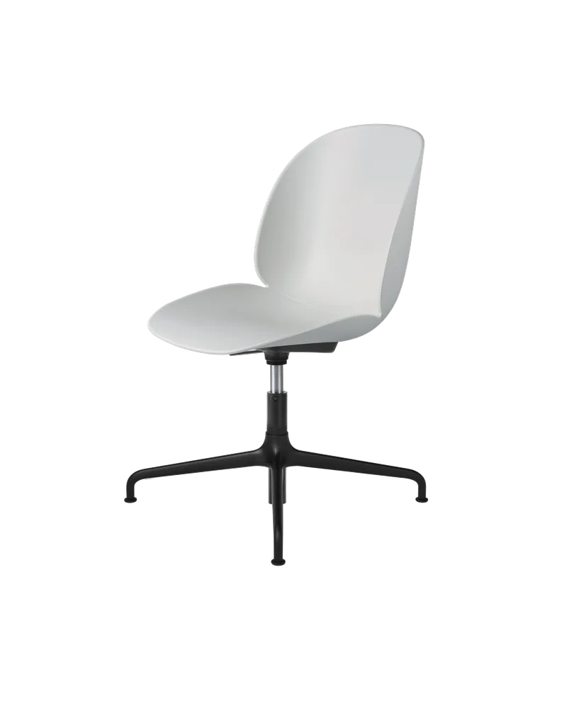 Beetle Meeting Chair, Un-Upholstered de GUBI en Lunar Gray, Height adjustable 4-star base – photo du produit 3 sur 3