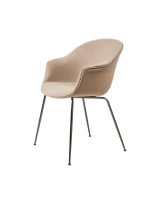 Bat Dining Chair, Fully Upholstered by GUBI in Remix 3, Kvadrat (233, Standard), Conic base, Black Chrome – product photo 4 of 4