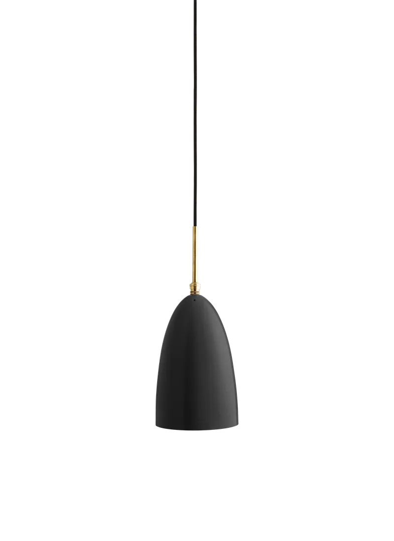 Gräshoppa Pendant by GUBI in Black Semi Matt, EU – product photo