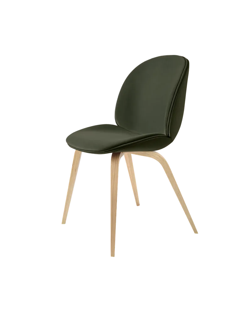 Beetle Dining Chair, Fully Upholstered von GUBI in Sunday, Dedar (018, Standard), Wood base, Oak Semi Matt Lacquered – Produktfoto 5 von 5