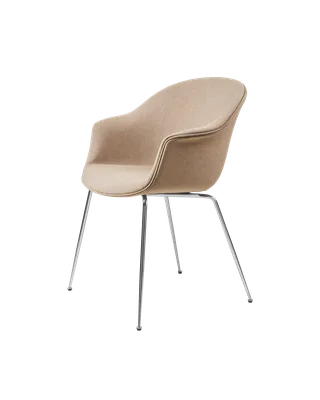 Bat Dining Chair, Fully Upholstered by GUBI in Remix 3, Kvadrat (233, Standard), Conic base, Chrome – product photo 4 of 4