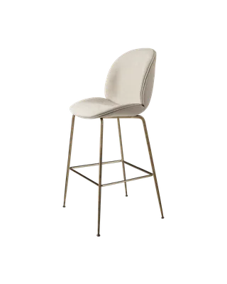 Beetle Bar Chair, Fully Upholstered de GUBI en Tempt, Gabriel (61168, Standard), Antique Brass, Conic base – photo du produit 4 sur 4