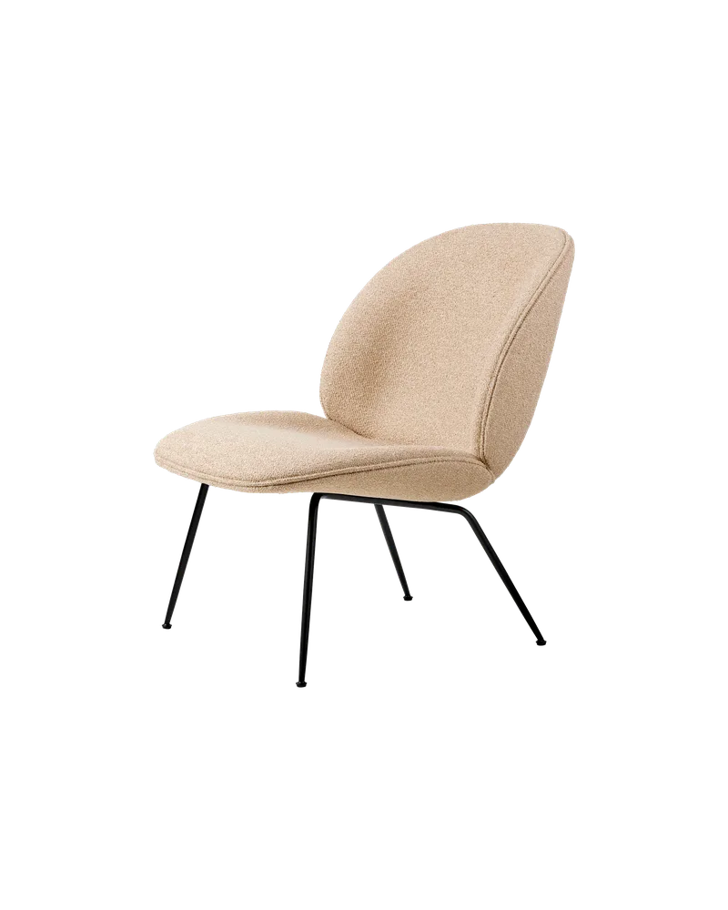 Beetle Lounge Chair by GUBI in Around Bouclé, Dedar (004, Standard), Matt Black – product photo 2 of 2