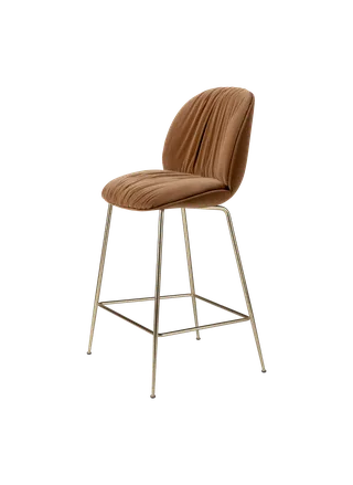 Beetle Soft Counter Chair, Fully Upholstered by GUBI in Sunday, Dedar (112, Standard), Antique Brass – product photo 3 of 3