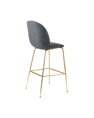 Beetle Bar Chair, Fully Upholstered by GUBI in Around Bouclé, Dedar (023, Standard), Brass Semi Matt, Conic base – product photo 2 of 4