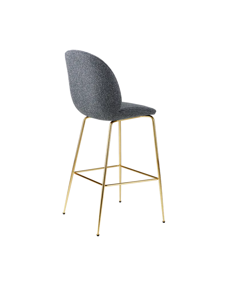 Beetle Bar Chair, Fully Upholstered by GUBI in Around Bouclé, Dedar (023, Standard), Brass Semi Matt, Conic base – product photo 2 of 4