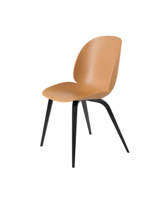 Beetle Dining Chair, Un-Upholstered by GUBI in Amber Brown, Wood base, Black Stained Beech – product photo 3 of 3