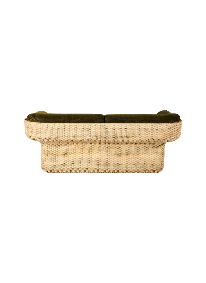 Basket Sofa van GUBI in Mumble, Glamour Group (40, Standard), 2 seater, Rattan – productfoto 3 van 7