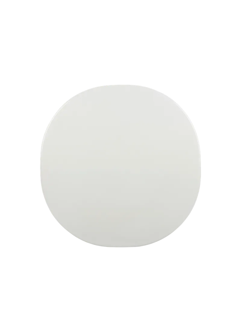 Carmel Coffee Table by GUBI in Clam White, Black Semi Matt, 75 × 75 cm – product photo 1 of 4