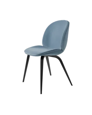 Beetle Dining Chair, Fully Upholstered von GUBI in Sunday, Dedar (002, Standard), Wood base, Black Stained Beech – Produktfoto 5 von 5