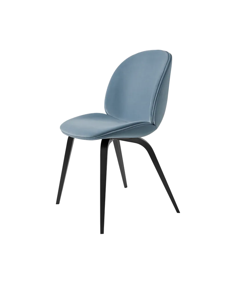 Beetle Dining Chair, Fully Upholstered von GUBI in Sunday, Dedar (002, Standard), Wood base, Black Stained Beech – Produktfoto 5 von 5